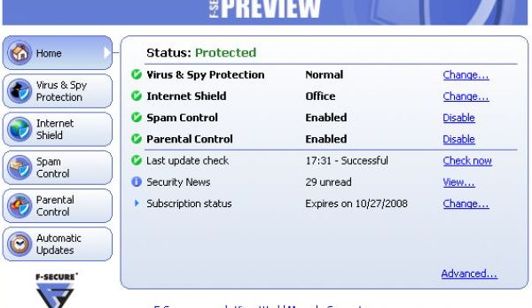  F-Secure Internet Security 18.5 (100%Working) + Keygen [Latest]